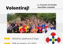 Volontiranje na Susretu hrvatske katoličke mladeži Gospić 2024