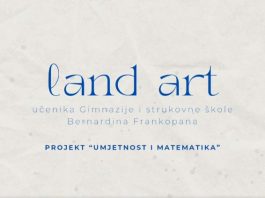 Land art – projekt učenika Gimnazije Bernardina frankopana Ogulin “Umjetnost i matematika”