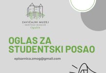 Zavičajni muzej Ogulin traži studente za rad vikendom i praznikom