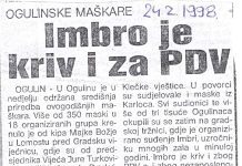 Utorkom iz arhiva Zavičajnog muzeja Ogulin – Poklade 1998 godine