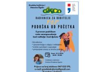 Danas 23.2.2024. u Gradskoj knjižnici Ogulin nova radionica “Podrška od početka”