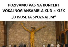 Koncert vokalnog ansambla KUD-a “Klek” u Crkvi blaženog Alojzija Stepinca: Duhovna glazbena večer u znaku spoznaje