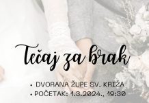 Poziv zaručnicima ogulinskog dekanata na tečaj za brak