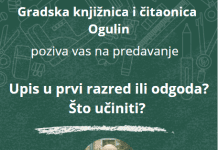 Predavanje u Gradskoj knjižnici Ogulin: Upis u prvi razred ili odgoda? Što učiniti?