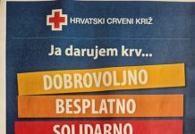 Danas od 12:00 do 18:00 sati darivanje krvi u prostorijama GDCK Ogulin