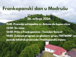 Frankopanski dan u Modrušu: Proslava Blagdana Presvetog Trojstva