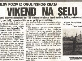 Utorkom iz arhiva Zavičajnog muzeja Ogulin – Poziv za “Vikend na selu”