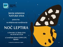 Noć leptira – odgoda zbog nepovoljne prognoze na utorak 18.6.2024.