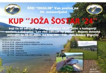 Najava ovogodišnjeg 34. memorijalnog kupa “Joža Šostar” na jezeru Sabljaci