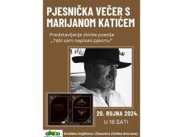 Predstavljanje poezije Marijana Katića povodom 1. rođendana Kluba ljubitelja poezije i Dana grada