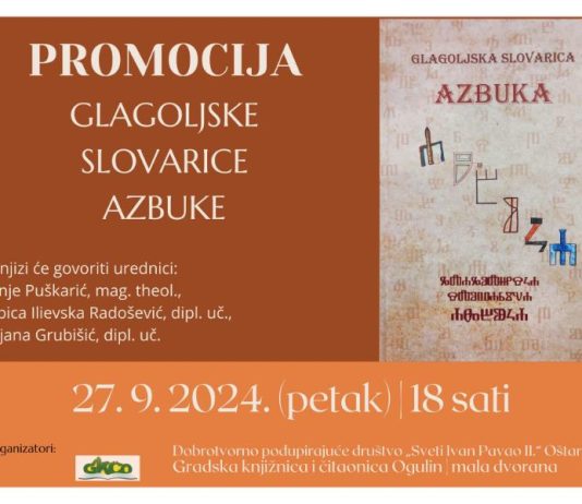 Glagoljska slovarica azbuka: glagoljica kroz oči najmlađih