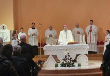 Biskup Medo u svojoj bivšoj župi