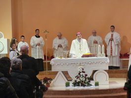 Biskup Medo u svojoj bivšoj župi