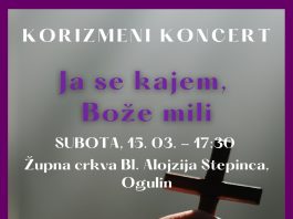 Korizmeni koncert VA KUD-a Klek i gostiju