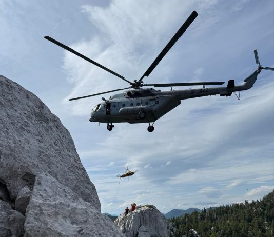 Prvo helikoptersko spašavanje u strogom rezervatu Bijele i Samarske stijene