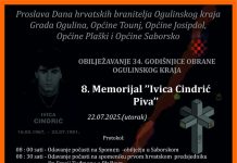 Obilježavanje 34. obljetnice obrane Ogulinskog kraja