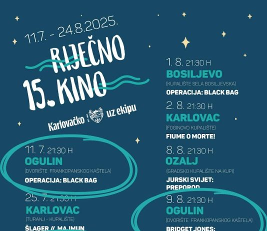 15. riječno kino počinje u Ogulinu