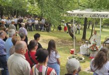 Rokova na Liščevki, misa kod kapelice