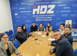 Održani unutarstranački izbori Mladeži HDZ-a Ogulin