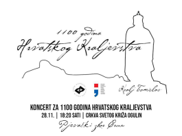 Koncert zbora Crux povodom 1100 godina Hrvatskog Kraljevstva i Jubilejske godine Crkve