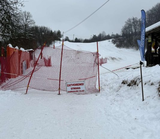 Zbog kiše i potencijalnog leda privremeno zatvoreno skijalište u Vučićima