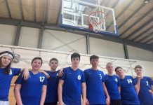 Košarkaši Prve osnovne peti u košarci na županijskom natjecanju