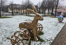 Uskršnji zeko pod snijegom