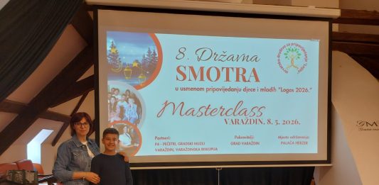 Ljerka Salopek-Bacanović i Nikša Mrvoš na 8. Državnoj smotri u usmenom pripovijedanju “Logos 2026.” Masterclass