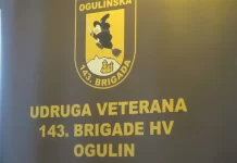 Poziv na Izvanrednu skupštinu Udruge veterana 143 brigade HV Ogulin