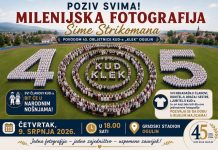 Snimanje milenijske fotografije Šime Strikomana “45 godina KUD-a Klek”