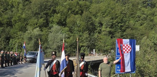 Most na Mrežnici imenovan “Mostom 14. domobranske pukovnije Slunj”