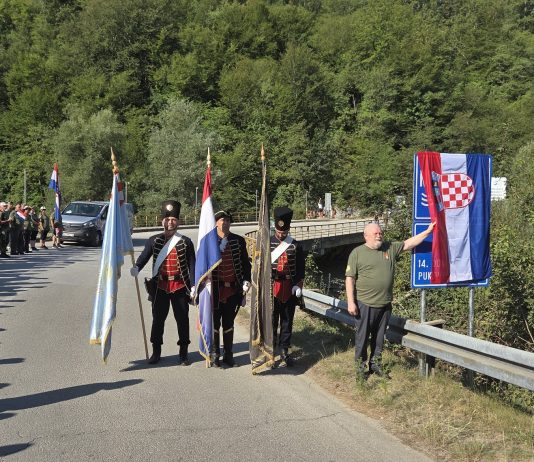 Most na Mrežnici imenovan “Mostom 14. domobranske pukovnije Slunj”