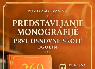 Predstavljanje monografije Prve osnovne škole Ogulin